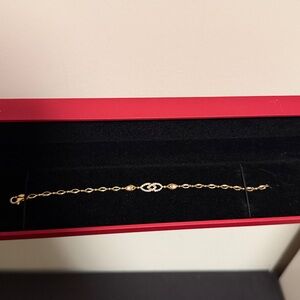 Diamond bracelet in solid 18k rose gold